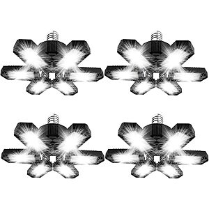 4-Pack Maliralt 120W LED 12000LM Screw in Garage Lights $29.99 + Free Shipping w/ Prime or on $35+