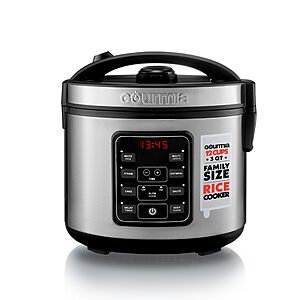 Gourmia 3-Quart Digital Rice Cooker & Steamer w/ Nonstick Ceramic Pot & Delay Timer $47.49 + Free Shipping