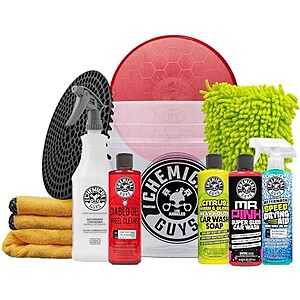[Prime] 11-Piece Chemical Guys Two-Bucket Car Wash Kit w/ Soap, Wash Mitts, Towels & Dirt Trap $64.04 + Free Shipping