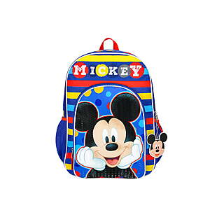 Disney Mickey Mouse 17" Kids Backpack, Blue $9.25