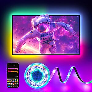 Prime Members: Pak Smart RGBIC LED Strip Lights w/ App/Remote & Voice Control, Music Sync & 64 Scene Modes (Various Lengths) from $6.05 + Free Shipping