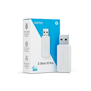 [Amazon Lightning Deal] Z-Stick 10 Pro - Zigbee 3.0 & Z-Wave 800 Series USB Adapter - Works with HomeAssistant $48