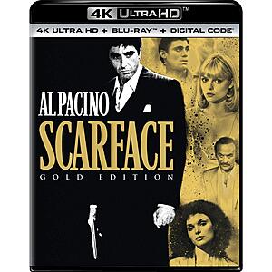 Scarface (1983) - Gold Edition 4K Ultra HD + Blu-ray + Digital $12.49 Amazon