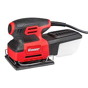 Begins 6/26, Harbor Freight ITC,BAUER 2.2 Amp Orbital 1/4 Sheet Sander for for $13.99