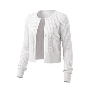 30%OFF Women's Lightweight,Micro-Cable Knit Cropped Cardigan Sweaters XS-XL $26.5
