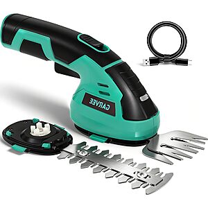Garvee 2-in-1 Cordless 7.2V Hedge Trimmer & Grass Shears w/ 2.0Ah Lithium-Ion Battery $20.89 + Free Shipping w/ Prime or on $35+