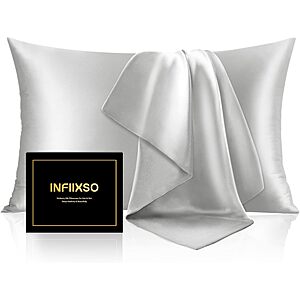 [Prime] 20" x 26" INFIIXSO Mulberry Silk Standard Pillowcase w/ Zipper (Various) from $4.25 + Free Shipping