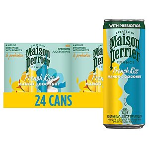 [Prime] 24-Pack 11.15-Oz Maison Perrier French Kiss Sweetened Sparkling Juice Beverage (4 Flavors) $15.95 w/ S&S + Free Shipping
