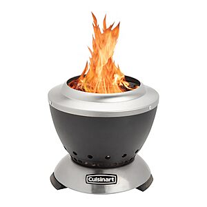[Prime] Cuisinart Cleanburn Smokeless Tabletop Fire Pit, 7.5” Lightweight Portable Smokeless Fire Pit with Removable Base for Ash & Carry Bag $45.49