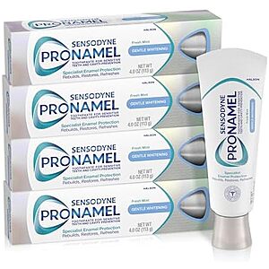 Amazon: Sensodyne Pronamel Gentle Teeth Whitening Toothpaste $18.91, Sensodyne Extra Whitening Sensitive Teeth and Cavity Prevention Toothpaste $19.99 (4 pack, 4 ounces each)