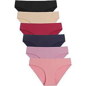 [Prime] 6-Pack Caterlove Women's Seamless Bikini Hipster Panties (Medium) $7.68 ($1.28 each) + Free Shipping