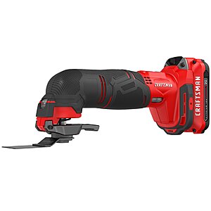 CRAFTSMAN V20 20-volt Max Cordless Variable speed 11 -Piece Oscillating Multi-Tool with Soft ( 1 -Batteries Included and Charger Included ) $69.98