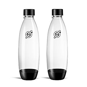SodaStream Black 1L Slim Carbonating Bottles Twin Pack, Pack of 2 $10.81