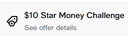 Macy's $10 Star Money Challenge