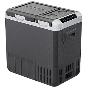 Prime Members: EKOJUCE 12 Volt Car Refrigerator, 58QT (55L), Dual Zone Portable Freezer with 12/24V DC & 100-240V AC, -4℉-68℉ $199.99