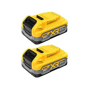$95.99 | 2-Pack DeWALT 20V MAX XR POWERSTACK 3.5Ah Battery Kit at Woot!