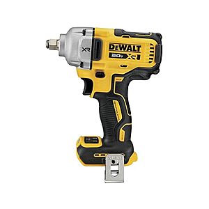 DEWALT DCF891B 20V MAX Cordless Impact Wrench, 1/2' Hog Ring, Includes LED Work Light and Belt Clip, Tool Only $144