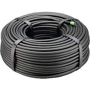 [Prime] $10.25* | 250' 1/4" Rain Bird Drip Irrigation Blank Distribution Tubing Roll (Black) at Amazon