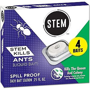 4-Count STEM Liquid Ant Baits $1.29 + Free Shipping w/ Prime or on $35+