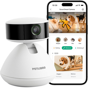 Amazon.com : PETLIBRO AI Dog Camera Pet Camera Indoor with Phone App [Multi-Pet Recognition, Daily Activity Analysis & Smart Summaries] Cat Cam 360° View $39.99