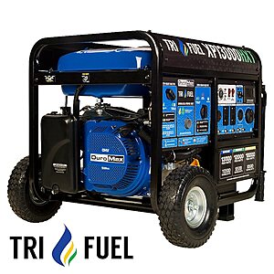 DuroMax XP13000HXT 500cc Tri-Fuel Portable Generator w/ Remote Start, 13000 Starting/10500 Running Watts $1249.00 + Free Shipping