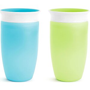 [Prime] 2-Pack 10-Ounce Munchkin Miracle 360 Spill Proof Sippy Cups (Green/Blue) $7.58 + Free Shipping