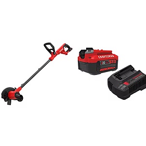 CRAFTSMAN V20 20-Volt Battery 7.5-in Lawn Edger Kit with 5.0Ah Lithium-Ion Battery and Charger $139