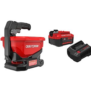 CRAFTSMAN V20 20-Volt Battery Handheld Spreader Kit with 5.0Ah Lithium-Ion Battery and Charger $89