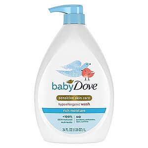 [Prime, SnS] $7.17 | 34-Oz Baby Dove Sensitive Skin Hydrating Body Wash at Amazon
