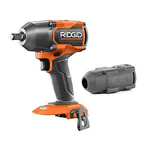 Ridgid 18V Brushless Cordless 1/2 in. Impact Wrench (Tool Only) and Protective Boot $124