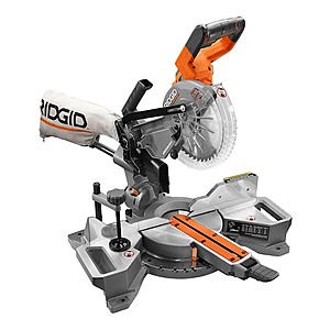 Ridgid 18V Brushless Cordless 7-1/4 in. Dual Bevel Sliding Miter Saw (Tool Only) $270