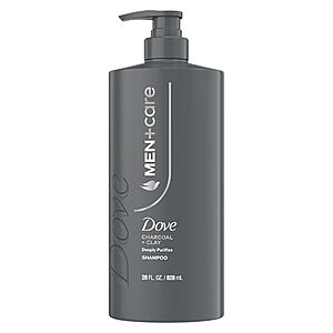 [Prime, SnS] $5.12 | 28-Oz DOVE MEN + CARE Shampoo (Charcoal + Clay) at Amazon