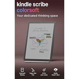 [Prime] $479.99 | 32GB Amazon Kindle Scribe Colorsoft + 10% Back w/ Prime Visa Card at Amazon