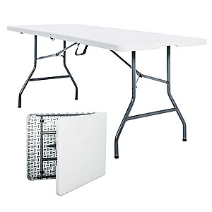 Peakform 6 ft. Peakform White Fold In Half Outdoor Table, $30, free pickup, Tractor Supply Company