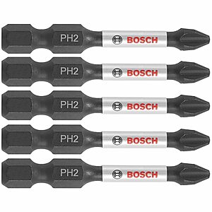BOSCH ITPH22B 10-Pack 2 In. Phillips #2 Impact Tough Screwdriving Power Bits $5.51 + Free S&H w/ Prime or $35+