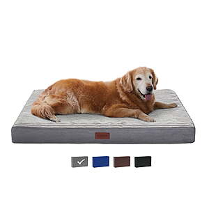 Ophanie Orthopedic Dog Bed with Removable Washable Cover 35"x22"x3.5", Gray L $17.99 + Free S&H w/ Walmart+ or $35+