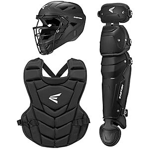 [Prime] $66.40* | Easton Black Magic 3.0 Youth Baseball Catcher Gear Set w/ Helmet, Chest Protector & Leg Guards (Large) at Amazon
