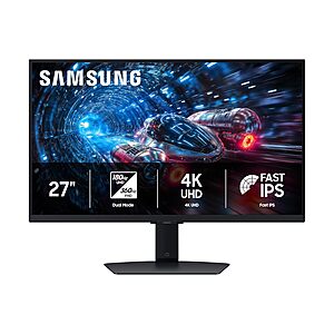 Samsung 27” Odyssey G7 G70F FHD Resolution Gaming Monitor, Fast IPS Dual Mode, 4K 180Hz Refresh Rate $349.99