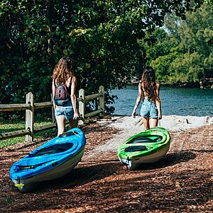Pelican Argo 100X - Recreational Sit-in Kayak - 10 ft - Fade Deep Blue/White $297.49