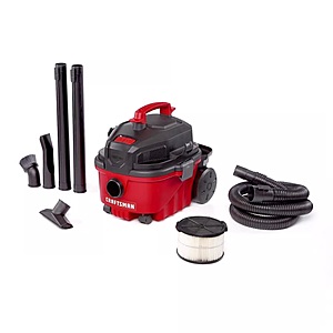 Craftsman 4 gal Corded Wet/Dry Vacuum Tool Only 120 V 5 HP $84.99