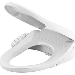 Kohler PureWash E590 Elongated Heated Bidet Toilet Seat, White with Side Panel $291.97