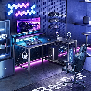 42" RSPGAME Reversible L-Shaped Gaming Desk $59.20 + Free Shipping