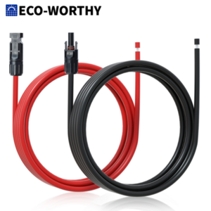 10' ECO-WORTHY 10AWG Solar Extension Cable 30A/1000V DC $12 + Free Shipping