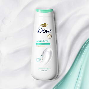 FS Walmart+ or PU: Dove Sensitive Skin Liquid Body Wash Hypoallergenic & Sulfate Free, 11 oz $4.97 get $3 Walmart Cash Limit 3 offers