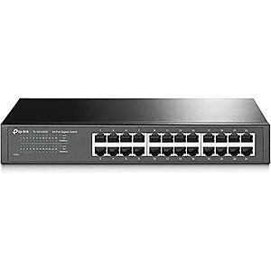 $61.73* | TP-Link 24-Port Unmanaged Gigabit Desktop/Rackmount Ethernet Metal Switch + 10% Back w/ Prime Visa Card at Amazon