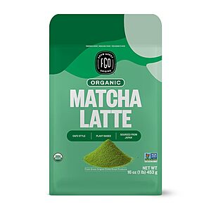 [Prime] 16-Ounce FGO Organic Matcha Latte Powder $13.31 w/ S&S + Free Shipping