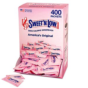 $6.08 FS PRIME or $35 AMZ Sweet'N Low Zero Calorie Sweetener Packets, 400 Ct,