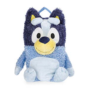 Bluey Kids' 12.5" Plush Backpack, Blue $5.40 + Free S&H w/ Walmart+ or on $35+