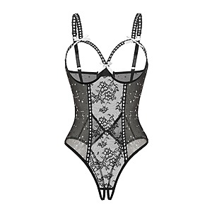 Avidlove Lace Bodysuit Lingerie (various colors) $5 + Free Shipping w/ Prime or orders $35+