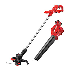 Craftsman V20 Cordless 10" String Trimmer & Leaf Blower Set w/ Battery & Charger $99
